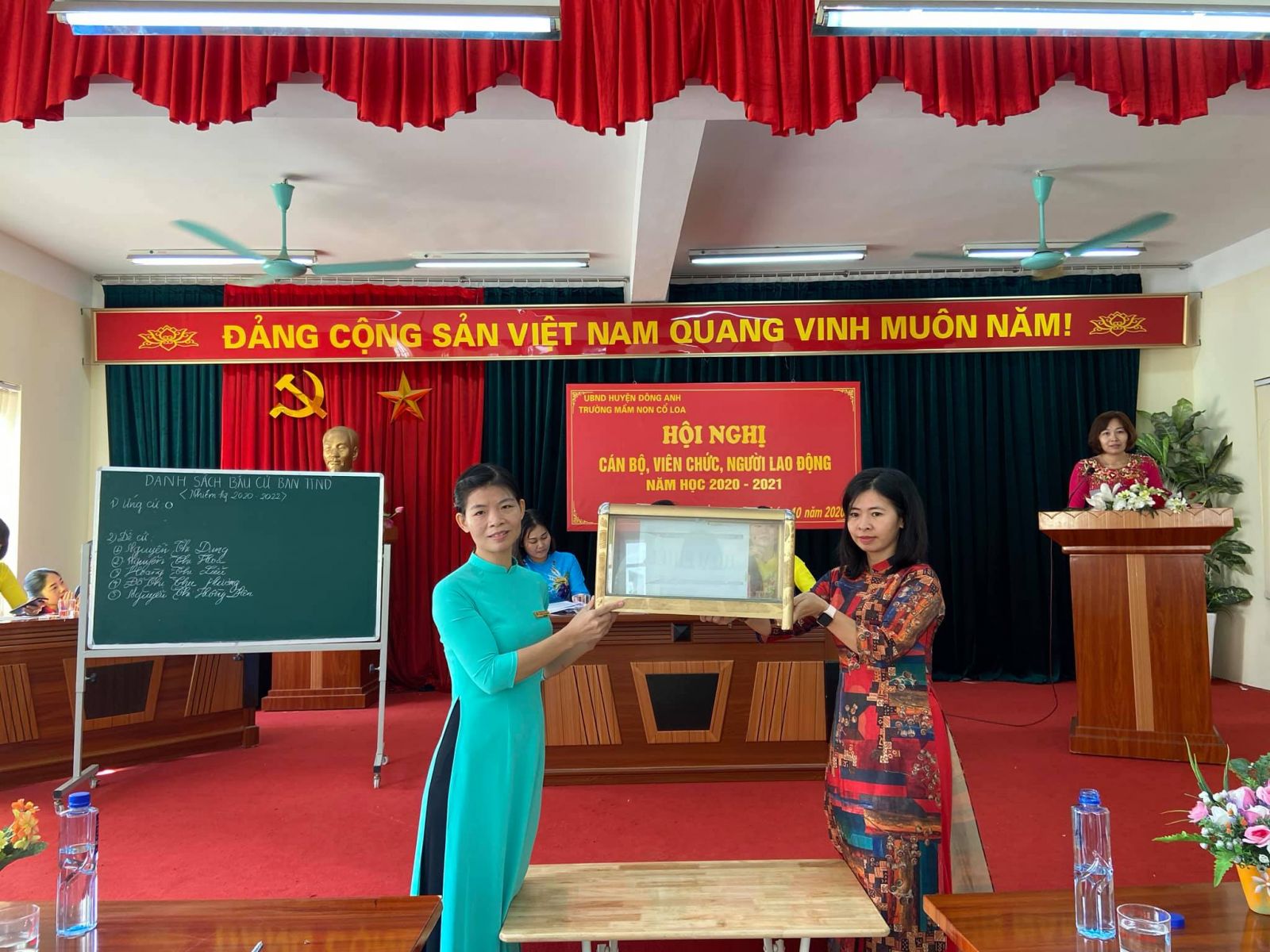 HỘI NGHỊ CÁN BỘ, CÔNG CHỨC, VIÊN CHỨC TRƯỜNG MN CỔ LOA ( NĂM HỌC 2020-2021 )
