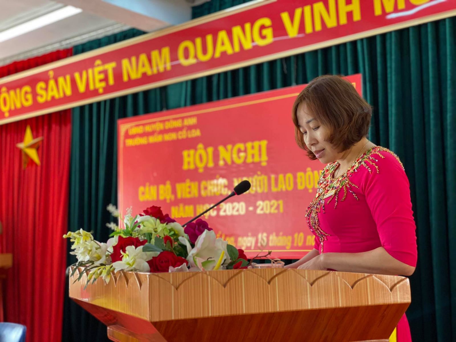 HỘI NGHỊ CÁN BỘ, CÔNG CHỨC, VIÊN CHỨC TRƯỜNG MN CỔ LOA ( NĂM HỌC 2020-2021 )