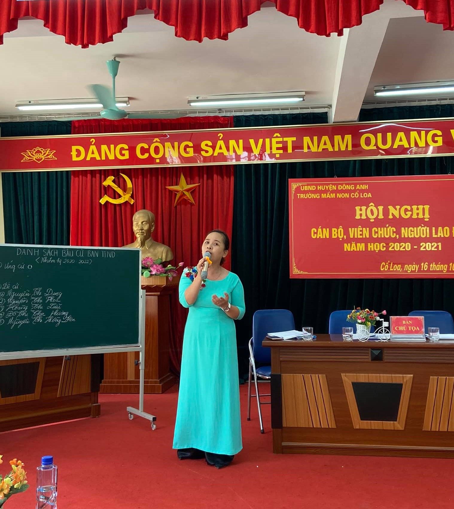 HỘI NGHỊ CÁN BỘ, CÔNG CHỨC, VIÊN CHỨC TRƯỜNG MN CỔ LOA ( NĂM HỌC 2020-2021 )