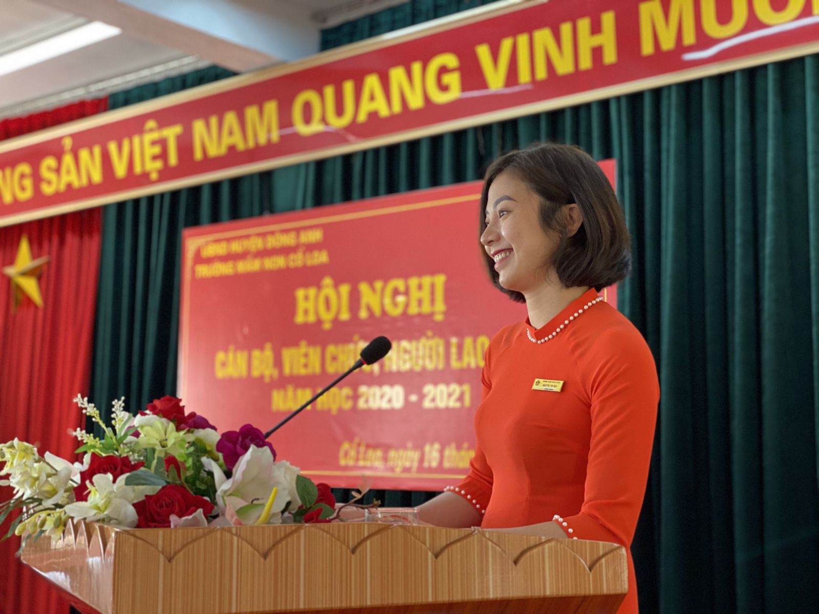 HỘI NGHỊ CÁN BỘ, CÔNG CHỨC, VIÊN CHỨC TRƯỜNG MN CỔ LOA ( NĂM HỌC 2020-2021 )