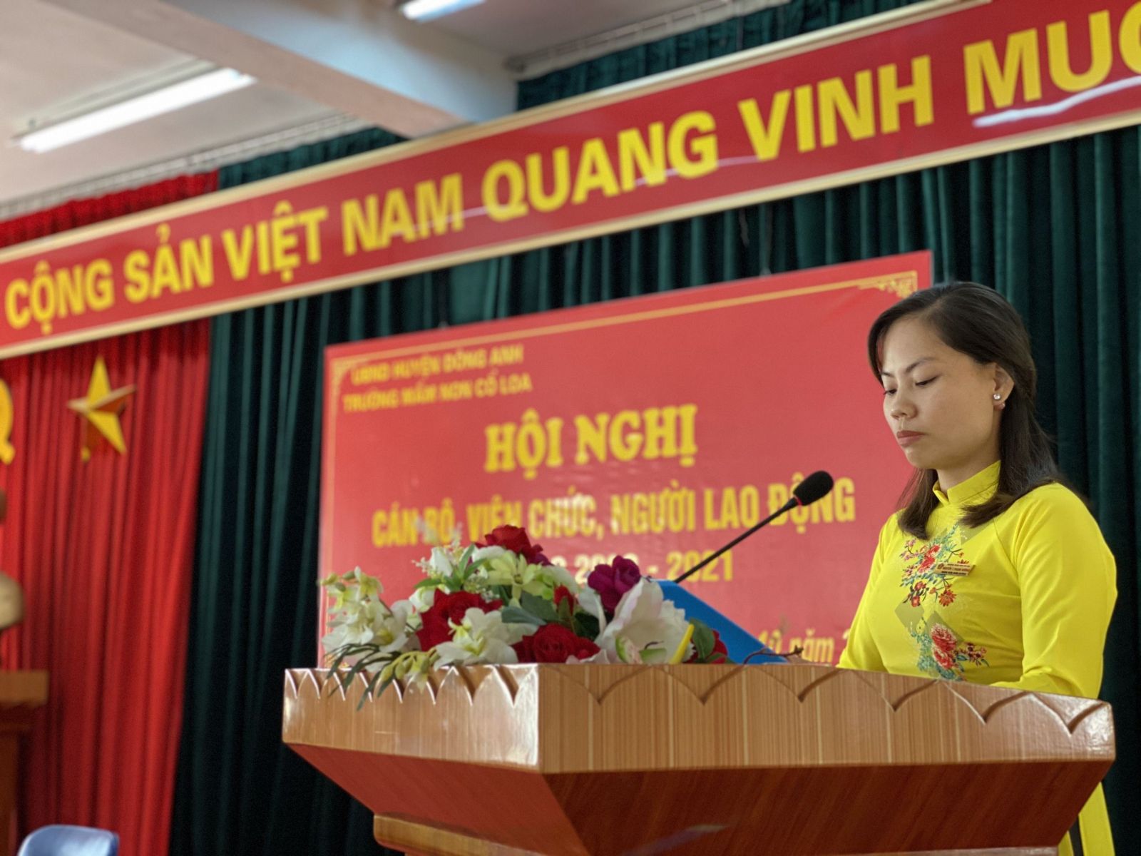 HỘI NGHỊ CÁN BỘ, CÔNG CHỨC, VIÊN CHỨC TRƯỜNG MN CỔ LOA ( NĂM HỌC 2020-2021 )