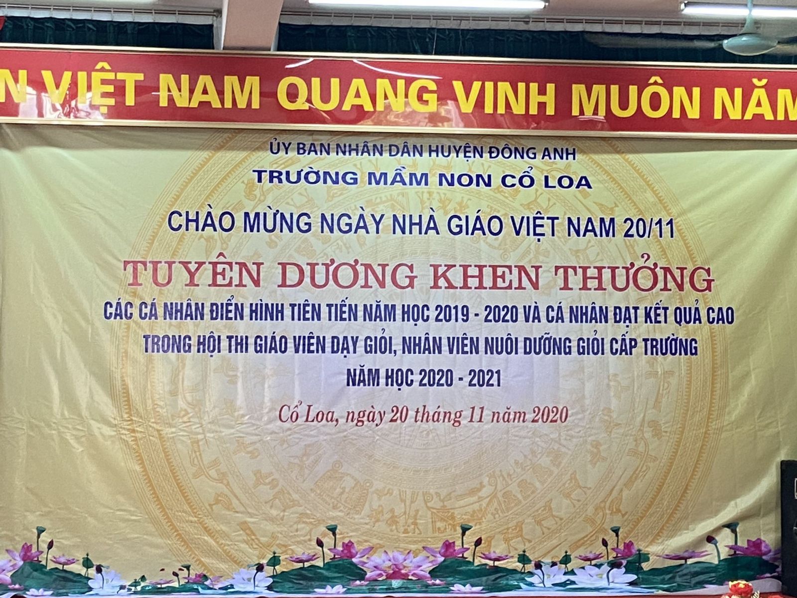 CHÀO MỪNG NGÀY NHÀ GIÁO VIỆT NAM 20/11/2020
