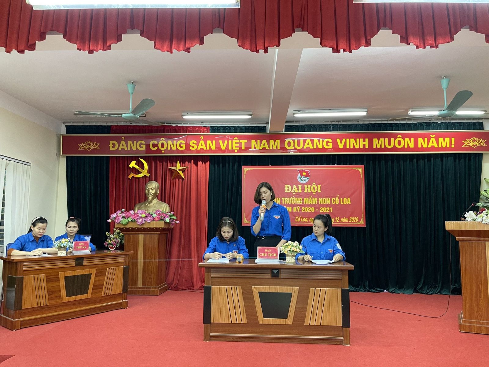 ĐẠI HỘI CHI ĐOÀN TRƯỜNG MẦM NON CỔ LOA NHIỆM KÌ 2020-2021