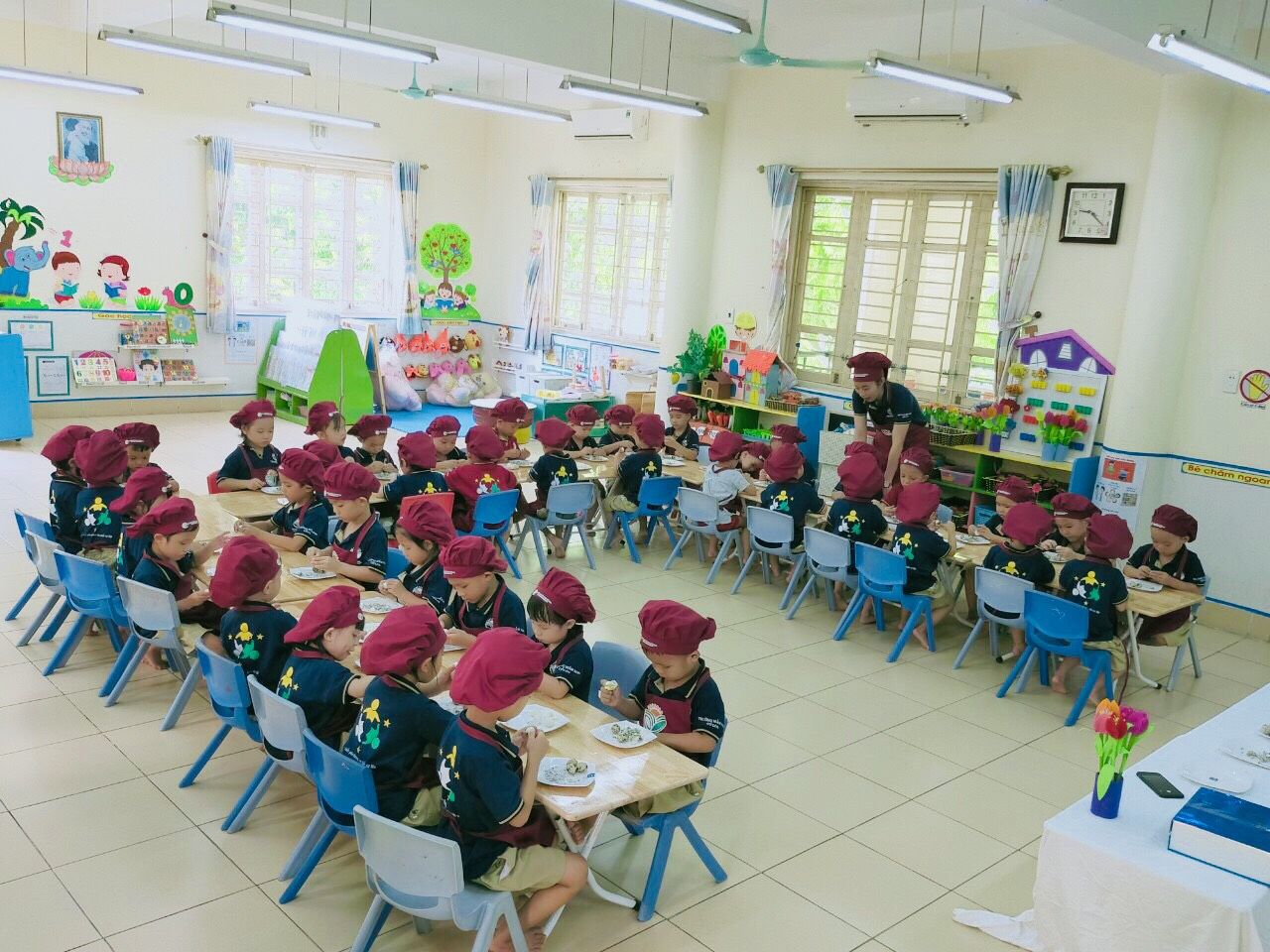 HOẠT ĐỘNG TRẢI NGHIỆM CỦA BÉ YÊU TRƯỜNG MN CỔ LOA