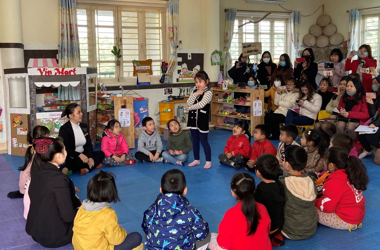 Trường Mầm non Cổ Loa làm điểm chuyên đề : “Xây dựng trường, lớp mầm non hạnh phúc Năm học 2020 - 2021”.