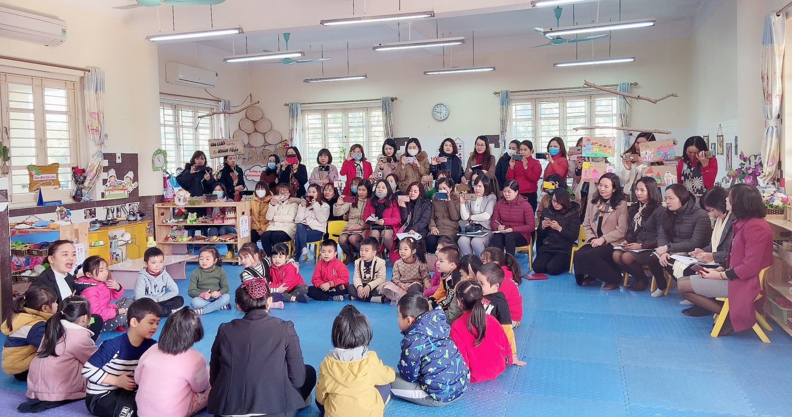 Trường Mầm non Cổ Loa làm điểm chuyên đề : “Xây dựng trường, lớp mầm non hạnh phúc Năm học 2020 - 2021”.