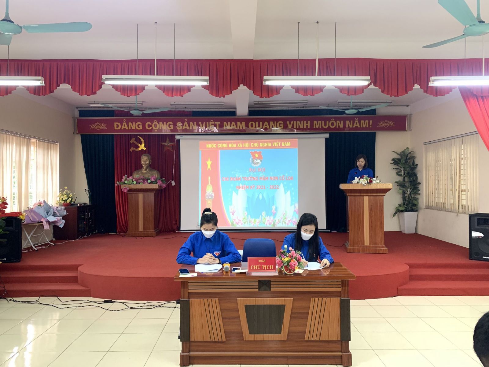 ĐẠI HỘI CHI ĐOÀN TRƯỜNG MẦM NON CỔ LOA NHIỆM KỲ 2021-2022