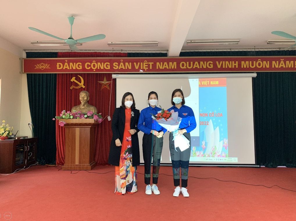 ĐẠI HỘI CHI ĐOÀN TRƯỜNG MẦM NON CỔ LOA NHIỆM KỲ 2021-2022