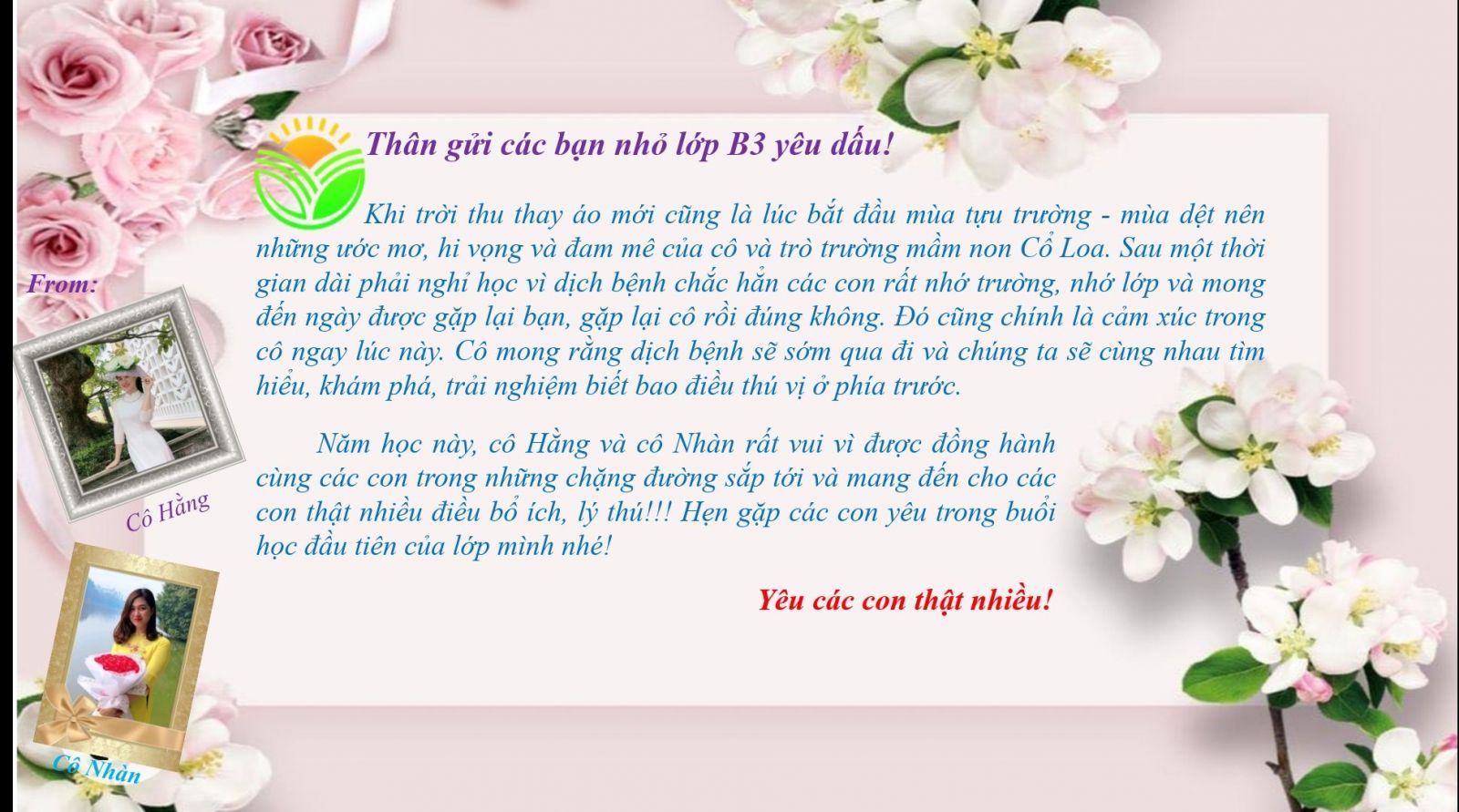 THÔNG BÁO: CHƯƠNG TRÌNH KHAI GIẢNG NĂM HỌC MỚI 2021-2022