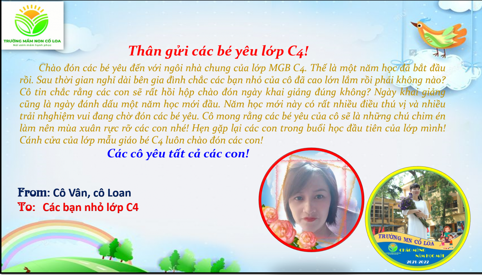 THÔNG BÁO: CHƯƠNG TRÌNH KHAI GIẢNG NĂM HỌC MỚI 2021-2022