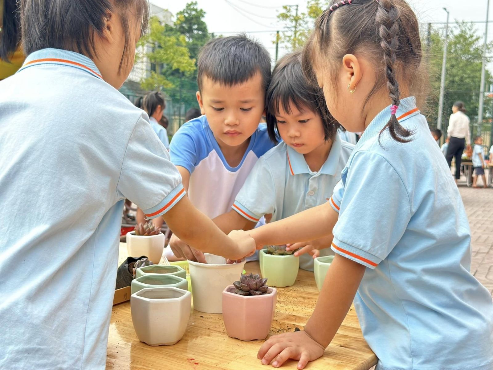 CHÀO MỪNG NGÀY PHỤ NỮ VIỆT NAM 20/10 VỚI HOẠT ĐỘNG TRẢI NGHIỆM: “MẦM CÂY YÊU THƯƠNG” TẠI TRƯỜNG MẦM NON CỔ LOA