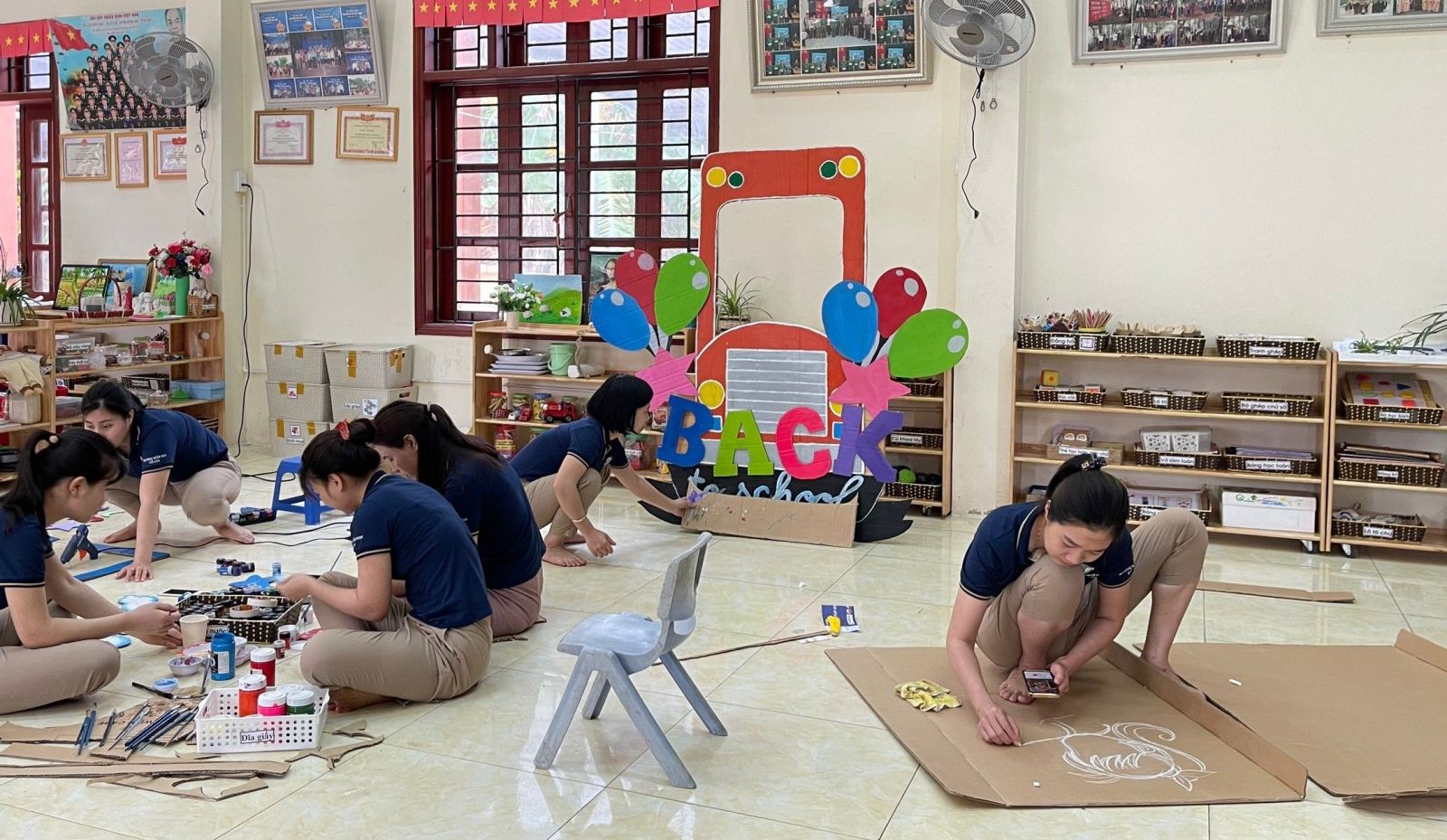 TRƯỜNG MẦM NON CỔ LOA HOÀN THIỆN CÔNG TÁC CHUẨN BỊ TRƯỚC KHI ĐÓN HỌC SINH ĐI HỌC TRỞ LẠI