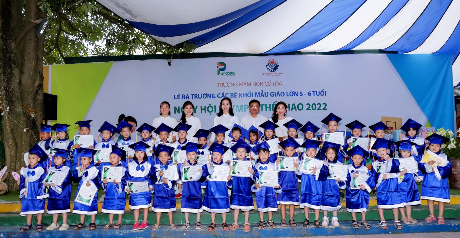 " LỄ RA TRƯỜNG CHO CÁC BÉ KHỐI MGL TRƯỜNG MN CỔ LOA" và “NGÀY HỘI OLYMPIC THỂ THAO 2022".