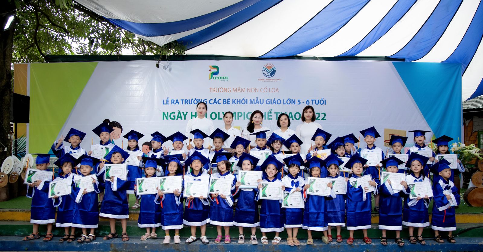 " LỄ RA TRƯỜNG CHO CÁC BÉ KHỐI MGL TRƯỜNG MN CỔ LOA" và “NGÀY HỘI OLYMPIC THỂ THAO 2022".