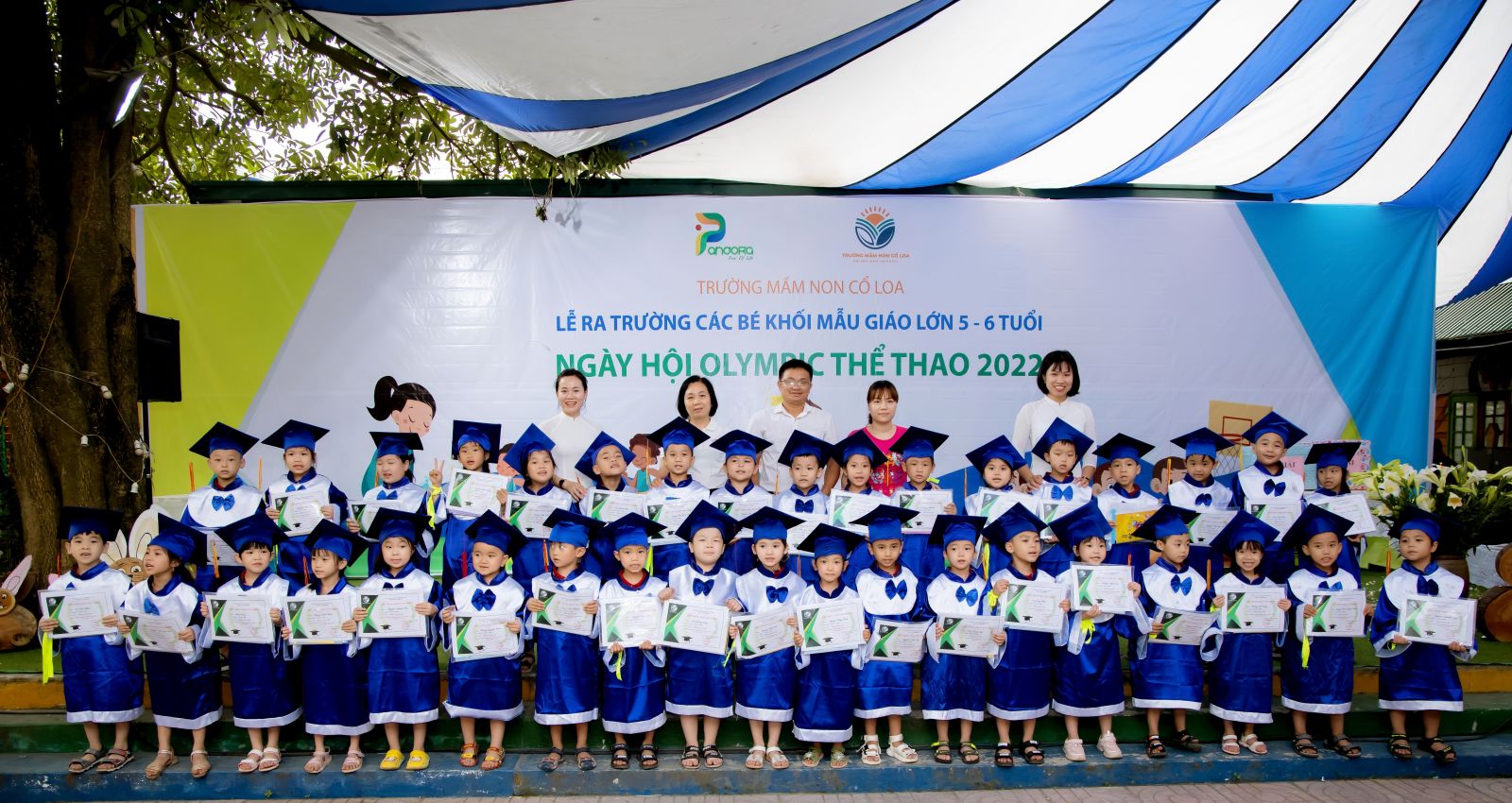 " LỄ RA TRƯỜNG CHO CÁC BÉ KHỐI MGL TRƯỜNG MN CỔ LOA" và “NGÀY HỘI OLYMPIC THỂ THAO 2022".