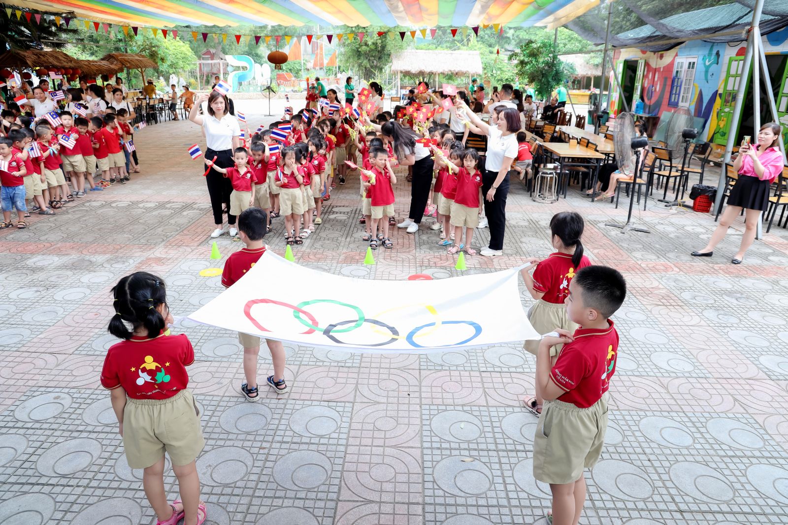 " LỄ RA TRƯỜNG CHO CÁC BÉ KHỐI MGL TRƯỜNG MN CỔ LOA" và “NGÀY HỘI OLYMPIC THỂ THAO 2022".