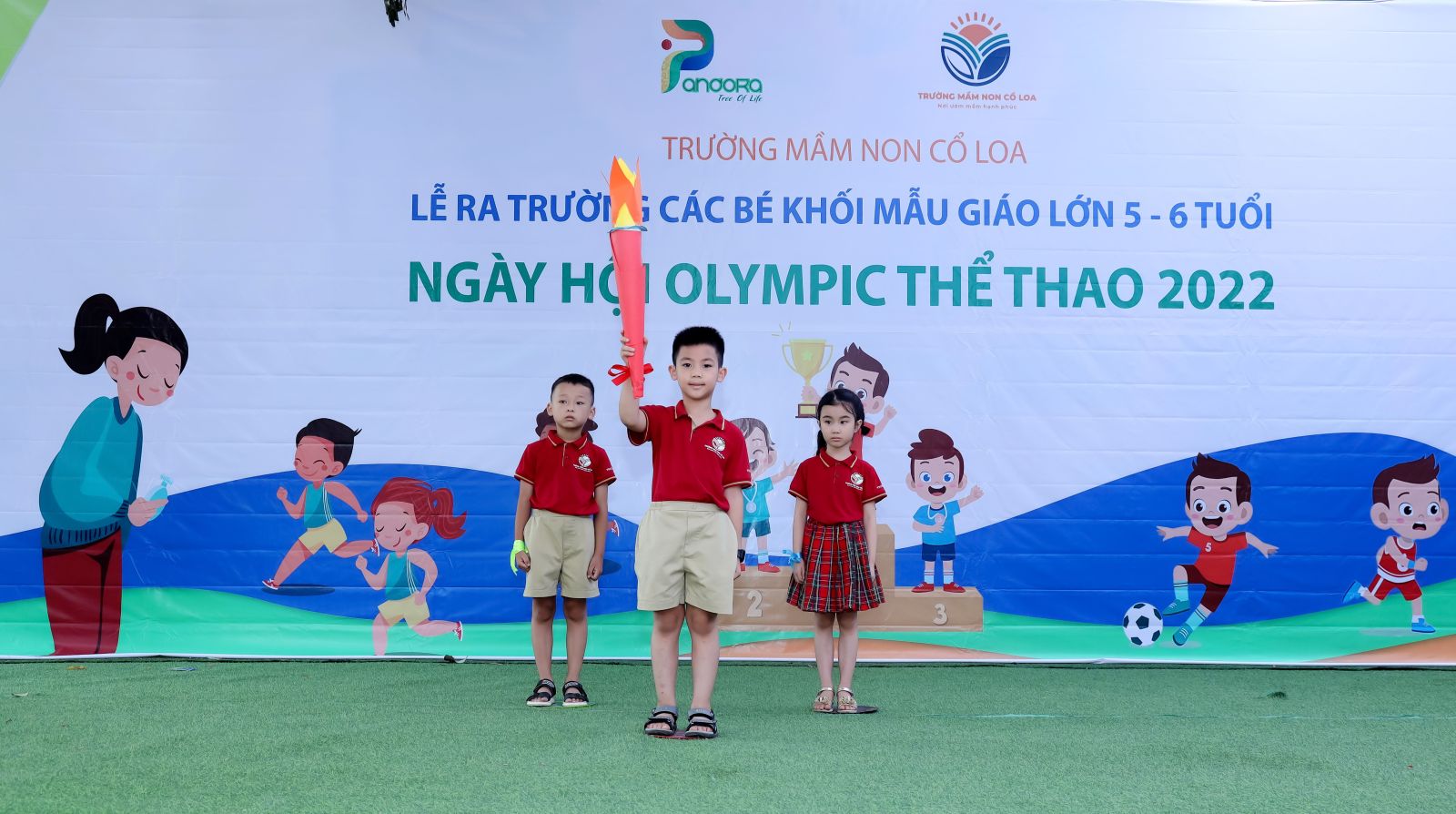 " LỄ RA TRƯỜNG CHO CÁC BÉ KHỐI MGL TRƯỜNG MN CỔ LOA" và “NGÀY HỘI OLYMPIC THỂ THAO 2022".