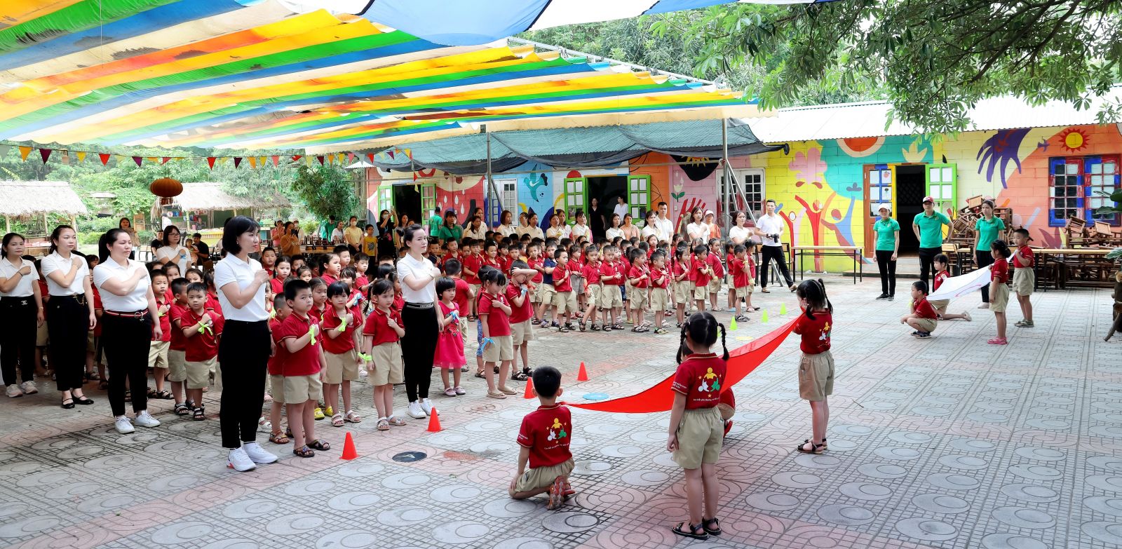 " LỄ RA TRƯỜNG CHO CÁC BÉ KHỐI MGL TRƯỜNG MN CỔ LOA" và “NGÀY HỘI OLYMPIC THỂ THAO 2022".