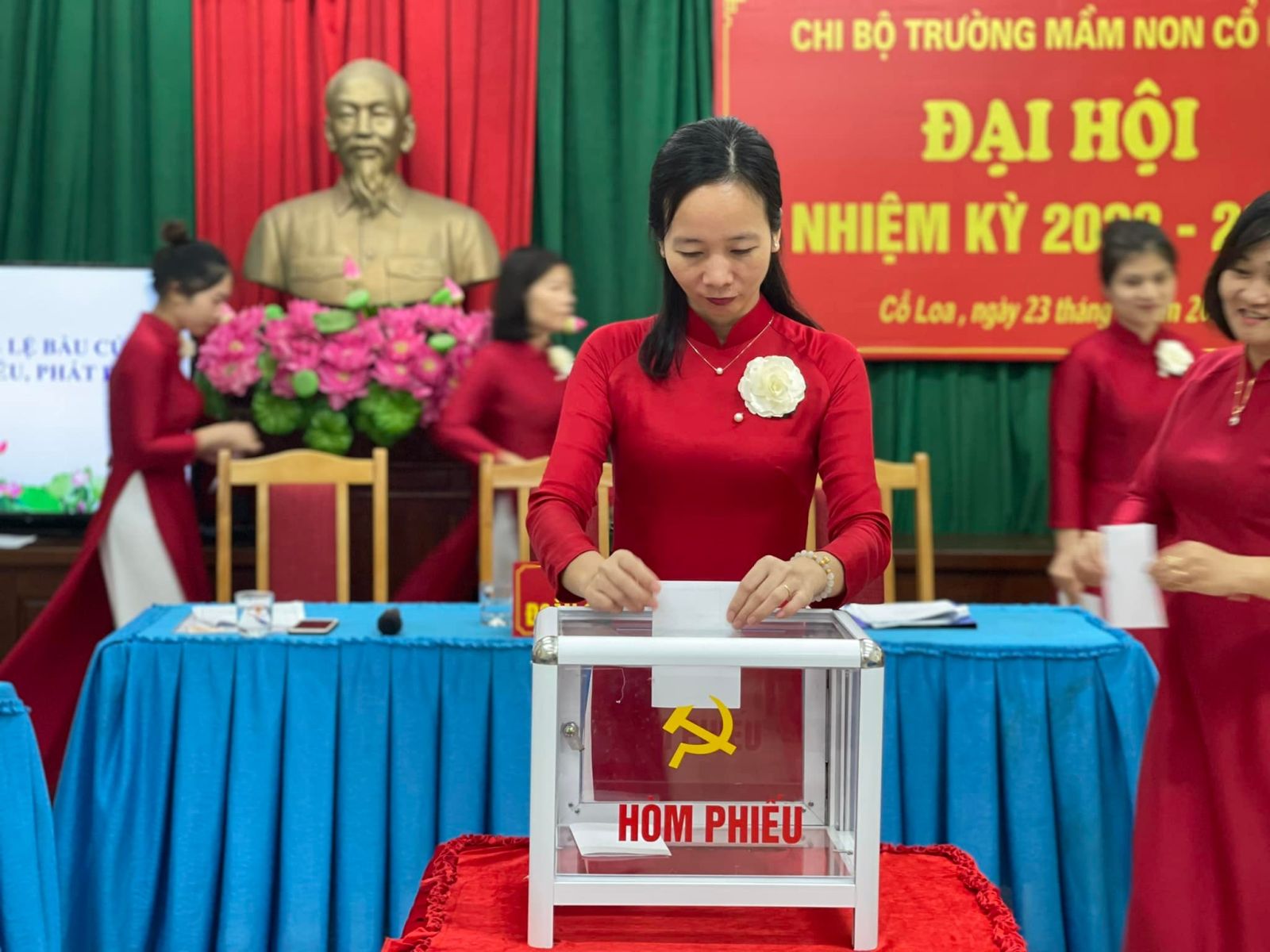 ĐẠI HỘI CHI BỘ TRƯỜNG MN CỔ LOA NHIỆM KÌ 2022 - 2025