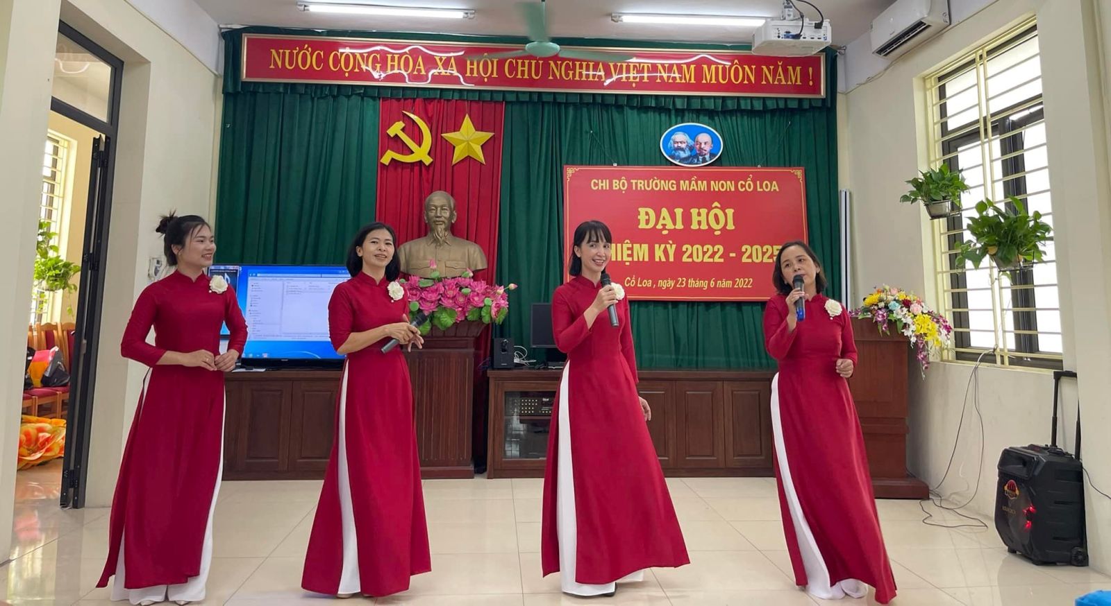 ĐẠI HỘI CHI BỘ TRƯỜNG MN CỔ LOA NHIỆM KÌ 2022 - 2025