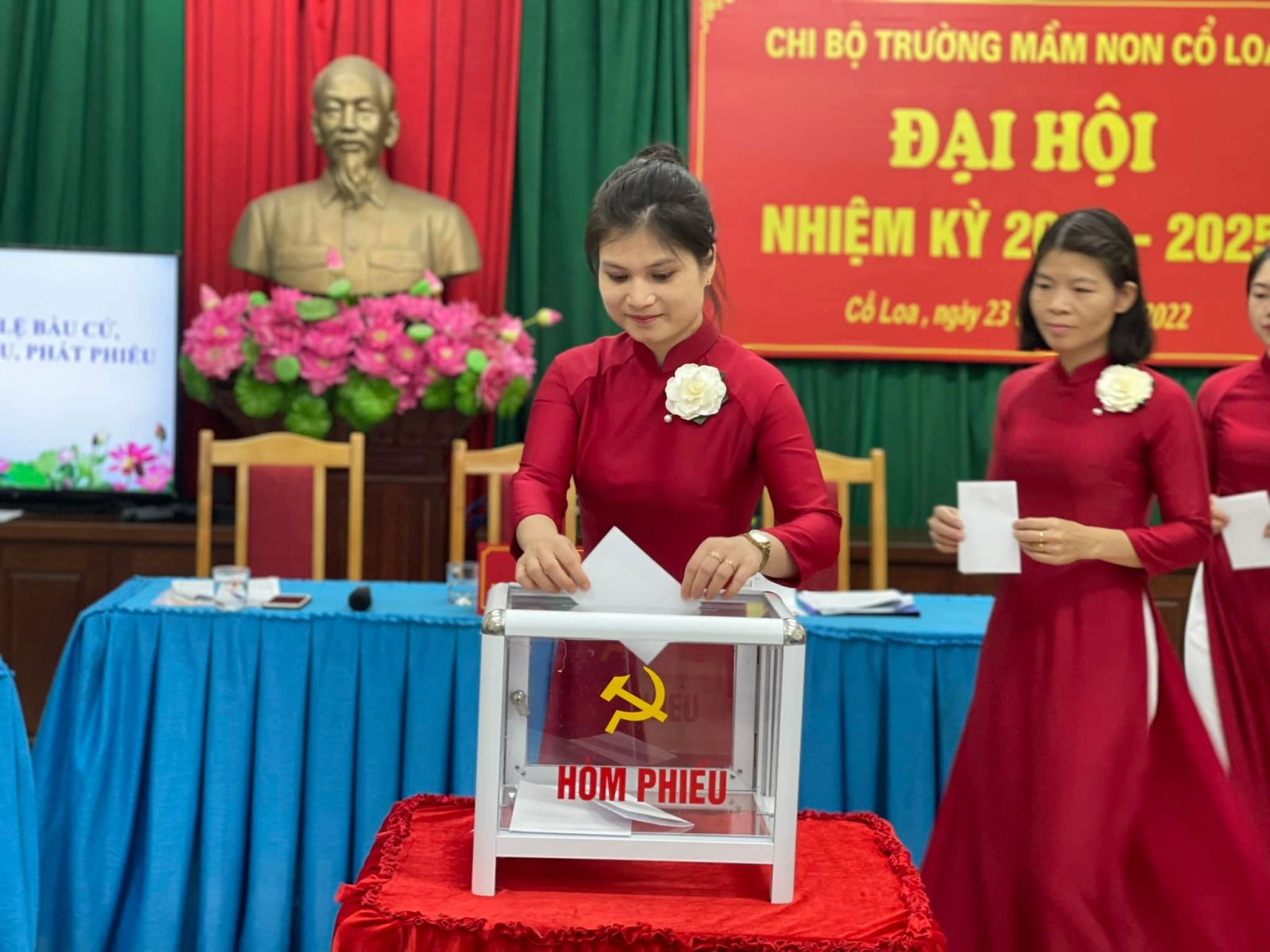 ĐẠI HỘI CHI BỘ TRƯỜNG MN CỔ LOA NHIỆM KÌ 2022 - 2025