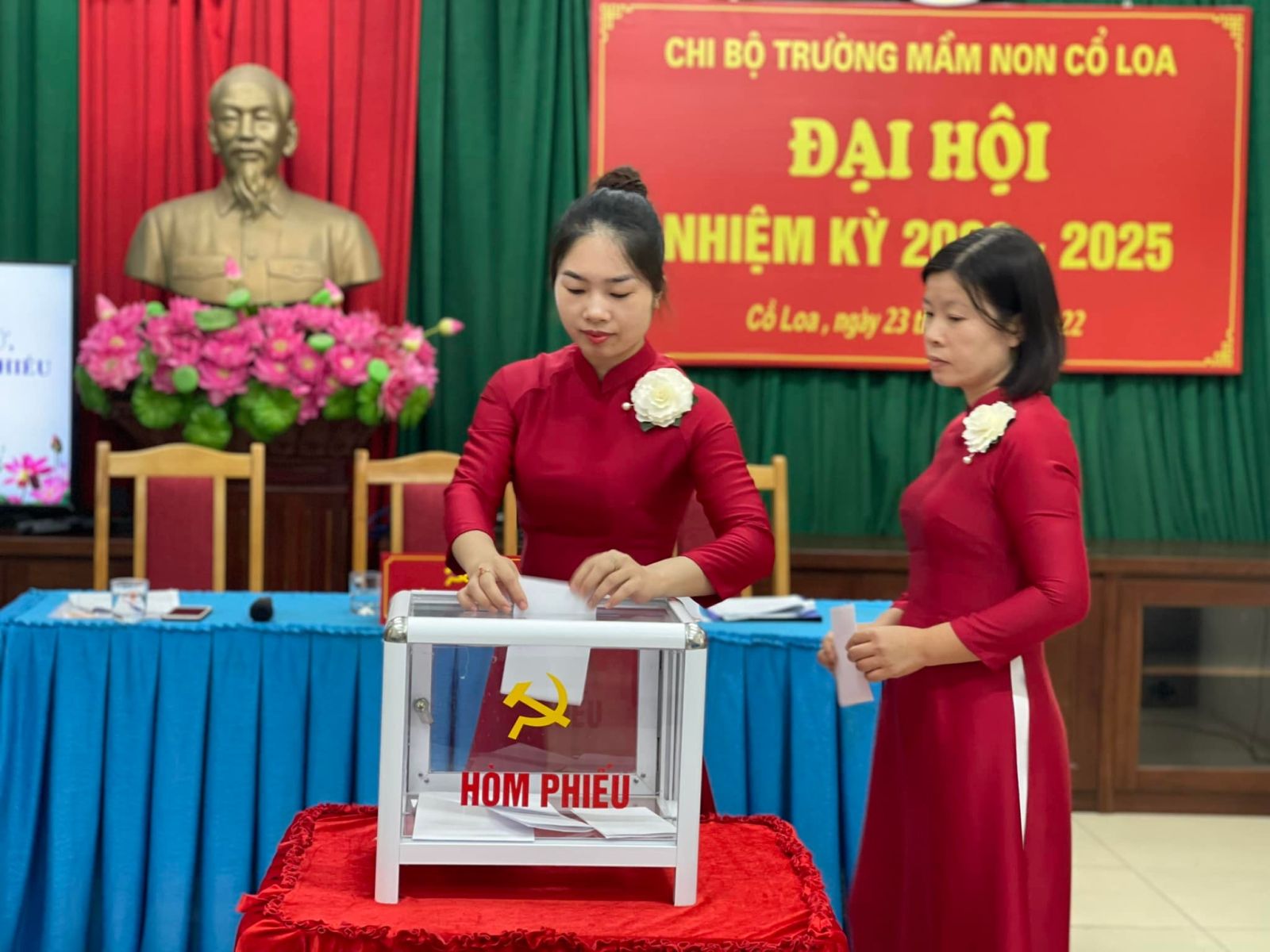 ĐẠI HỘI CHI BỘ TRƯỜNG MN CỔ LOA NHIỆM KÌ 2022 - 2025