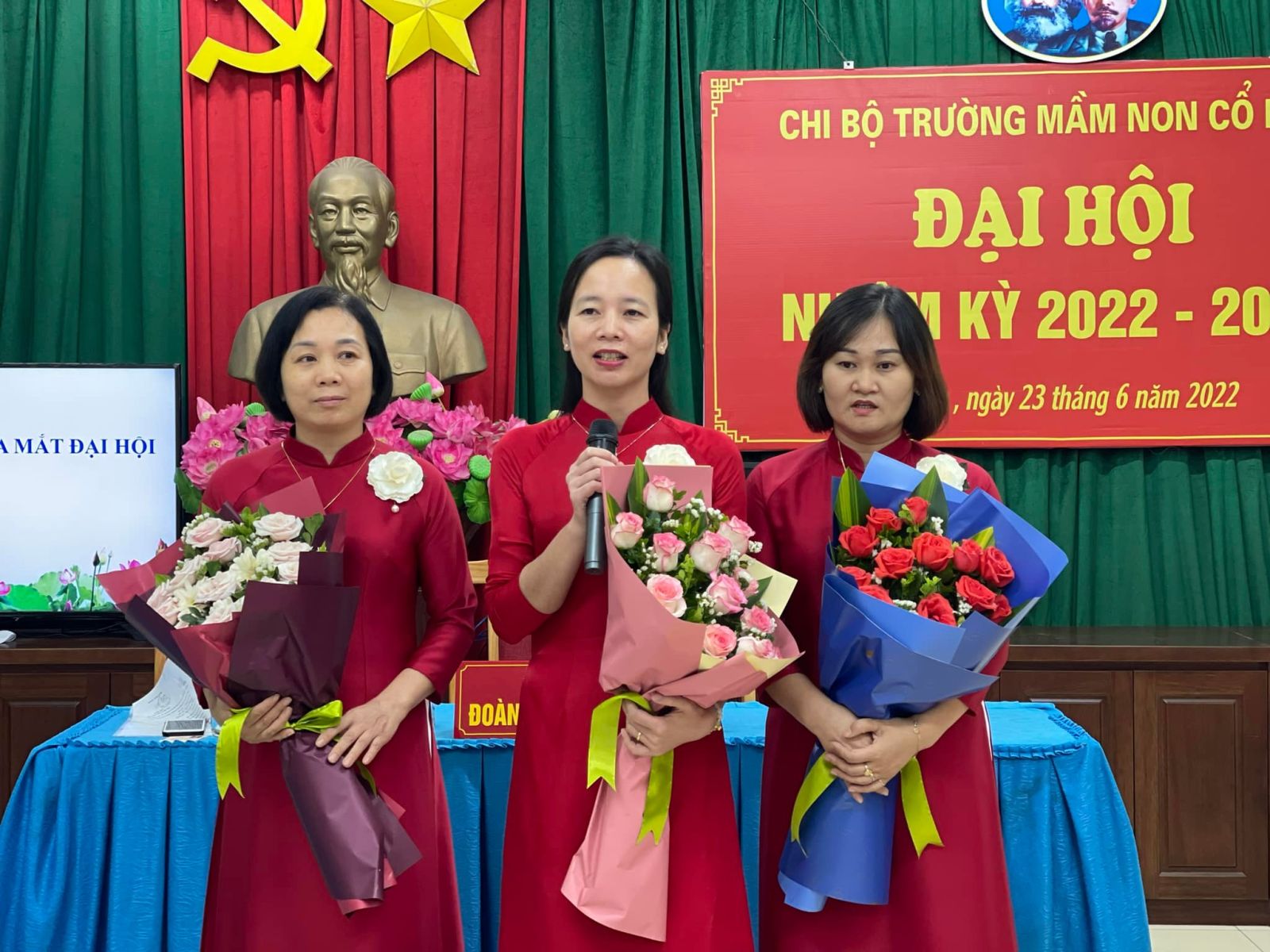 ĐẠI HỘI CHI BỘ TRƯỜNG MN CỔ LOA NHIỆM KÌ 2022 - 2025