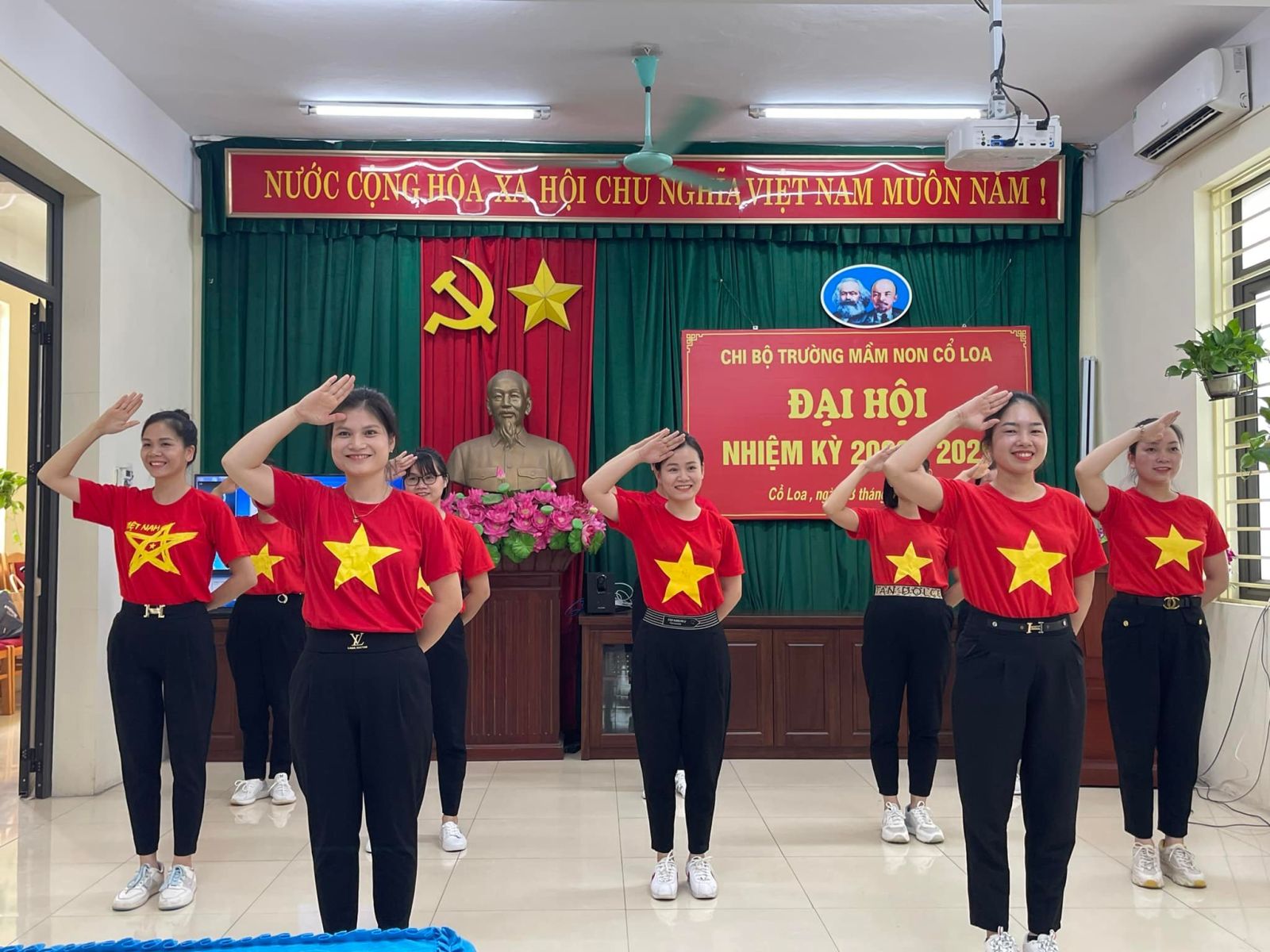 ĐẠI HỘI CHI BỘ TRƯỜNG MN CỔ LOA NHIỆM KÌ 2022 - 2025