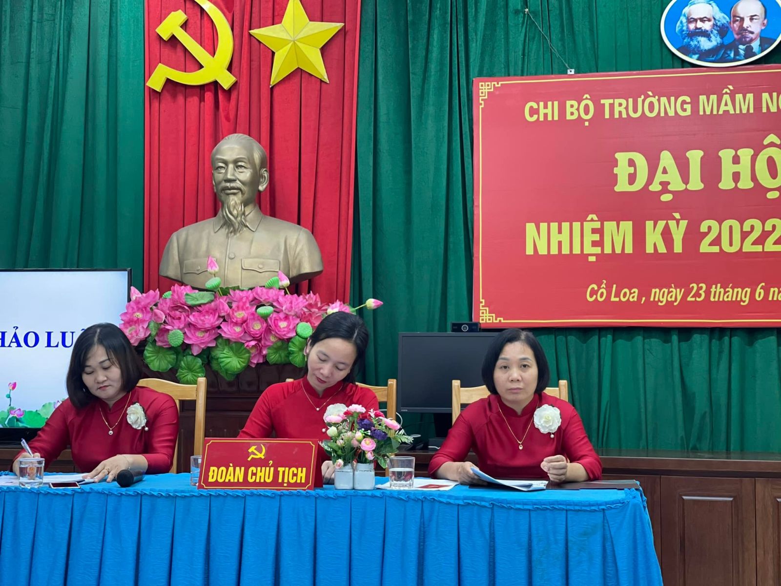 ĐẠI HỘI CHI BỘ TRƯỜNG MN CỔ LOA NHIỆM KÌ 2022 - 2025
