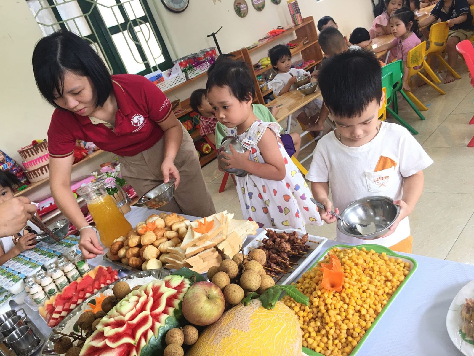 TRƯỜNG MẦM NON CỔ LOA TỔ CHỨC TIỆC BUFFET CHÀO ĐÓN NĂM HỌC MỚI 2022 – 2023!