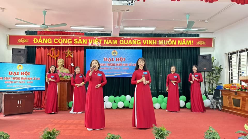 ĐẠI HỘI CÔNG ĐOÀN CƠ SỞ TRƯỜNG MẦM NON CỔ LOA NHIỆM KỲ 2023-2028