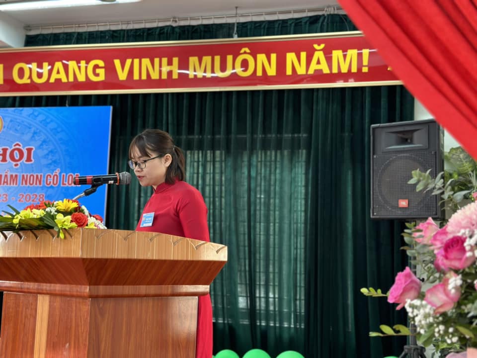 ĐẠI HỘI CÔNG ĐOÀN CƠ SỞ TRƯỜNG MẦM NON CỔ LOA NHIỆM KỲ 2023-2028