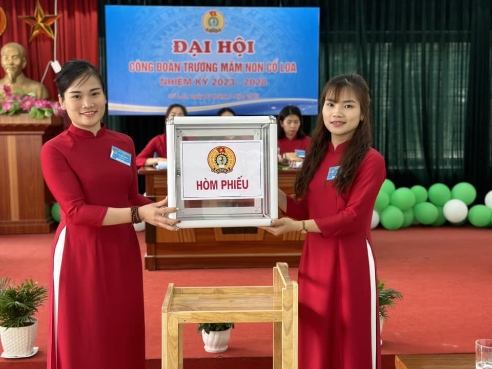 ĐẠI HỘI CÔNG ĐOÀN CƠ SỞ TRƯỜNG MẦM NON CỔ LOA NHIỆM KỲ 2023-2028