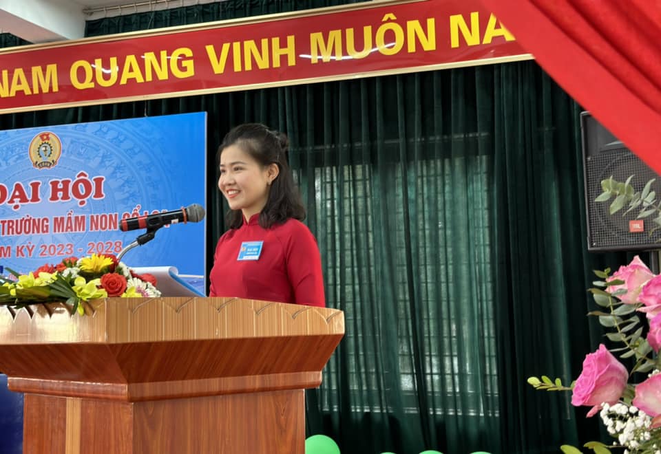 ĐẠI HỘI CÔNG ĐOÀN CƠ SỞ TRƯỜNG MẦM NON CỔ LOA NHIỆM KỲ 2023-2028