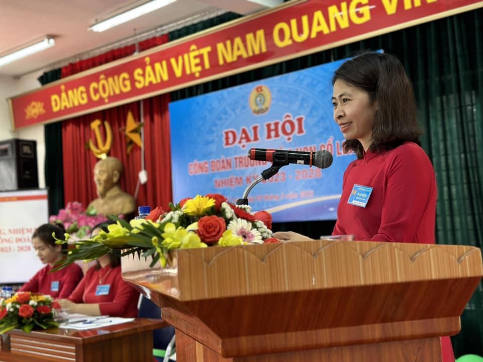 ĐẠI HỘI CÔNG ĐOÀN CƠ SỞ TRƯỜNG MẦM NON CỔ LOA NHIỆM KỲ 2023-2028