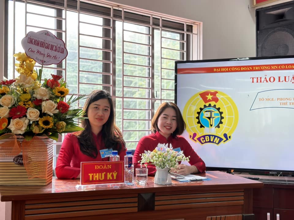 ĐẠI HỘI CÔNG ĐOÀN CƠ SỞ TRƯỜNG MẦM NON CỔ LOA NHIỆM KỲ 2023-2028