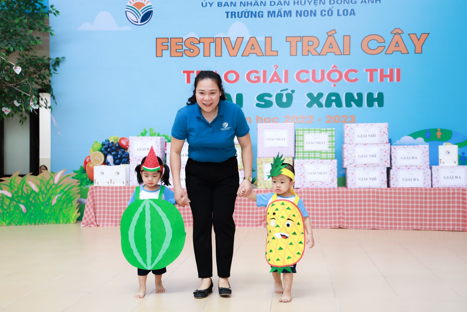 FESTIVAL TRÁI CÂY - TRAO GIẢI CUỘC THI " ĐẠI SỨ XANH" Năm học 2022 - 2023