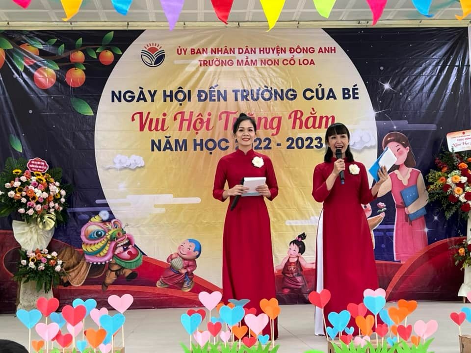 CÔ VÀ TRÒ TRƯỜNG MẦM NON CỔ LOA TƯNG BỪNG CHÀO ĐÓN NĂM HỌC MỚI 2022-2023.