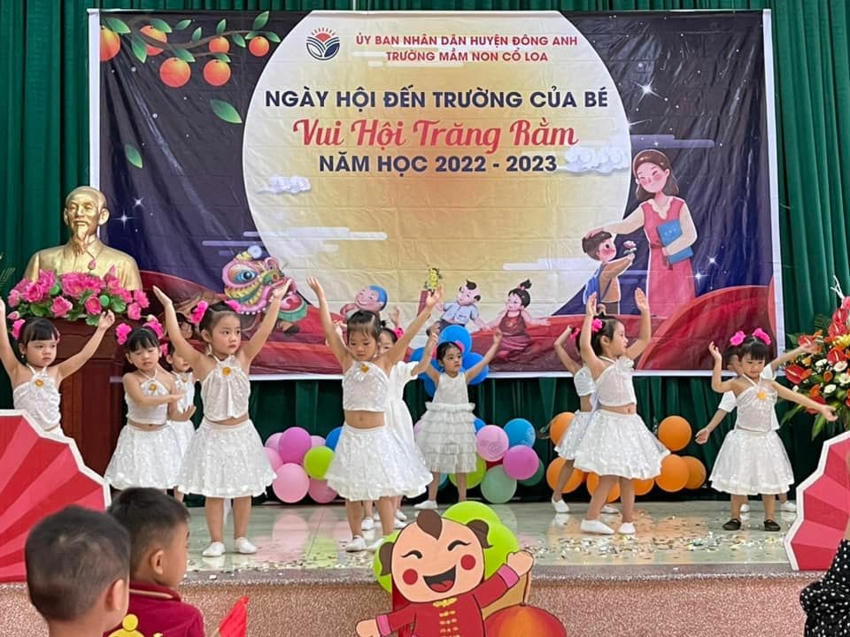 CÔ VÀ TRÒ TRƯỜNG MẦM NON CỔ LOA TƯNG BỪNG CHÀO ĐÓN NĂM HỌC MỚI 2022-2023.
