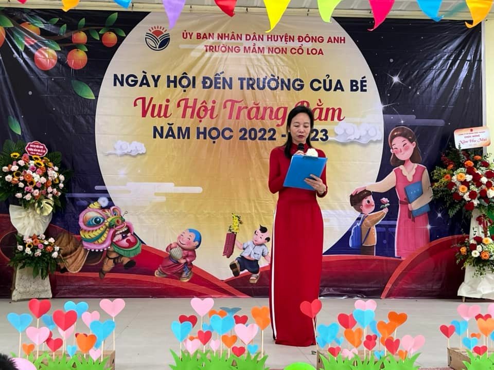 CÔ VÀ TRÒ TRƯỜNG MẦM NON CỔ LOA TƯNG BỪNG CHÀO ĐÓN NĂM HỌC MỚI 2022-2023.
