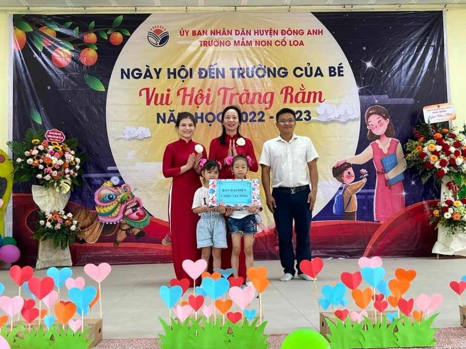 CÔ VÀ TRÒ TRƯỜNG MẦM NON CỔ LOA TƯNG BỪNG CHÀO ĐÓN NĂM HỌC MỚI 2022-2023.