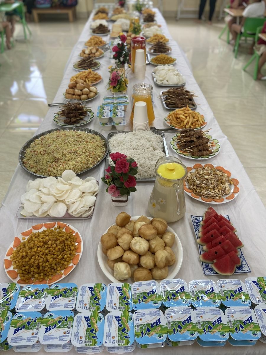 TRƯỜNG MẦM NON CỔ LOA TỔ CHỨC TIỆC BUFFET CHÀO ĐÓN NĂM HỌC MỚI 2022 – 2023!
