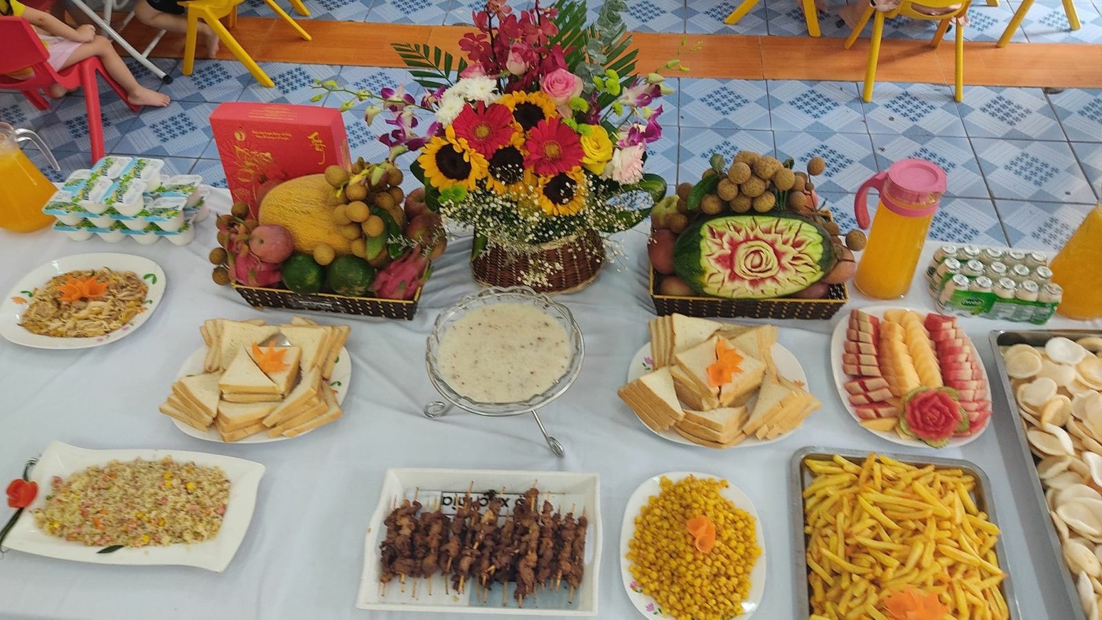 TRƯỜNG MẦM NON CỔ LOA TỔ CHỨC TIỆC BUFFET CHÀO ĐÓN NĂM HỌC MỚI 2022 – 2023!