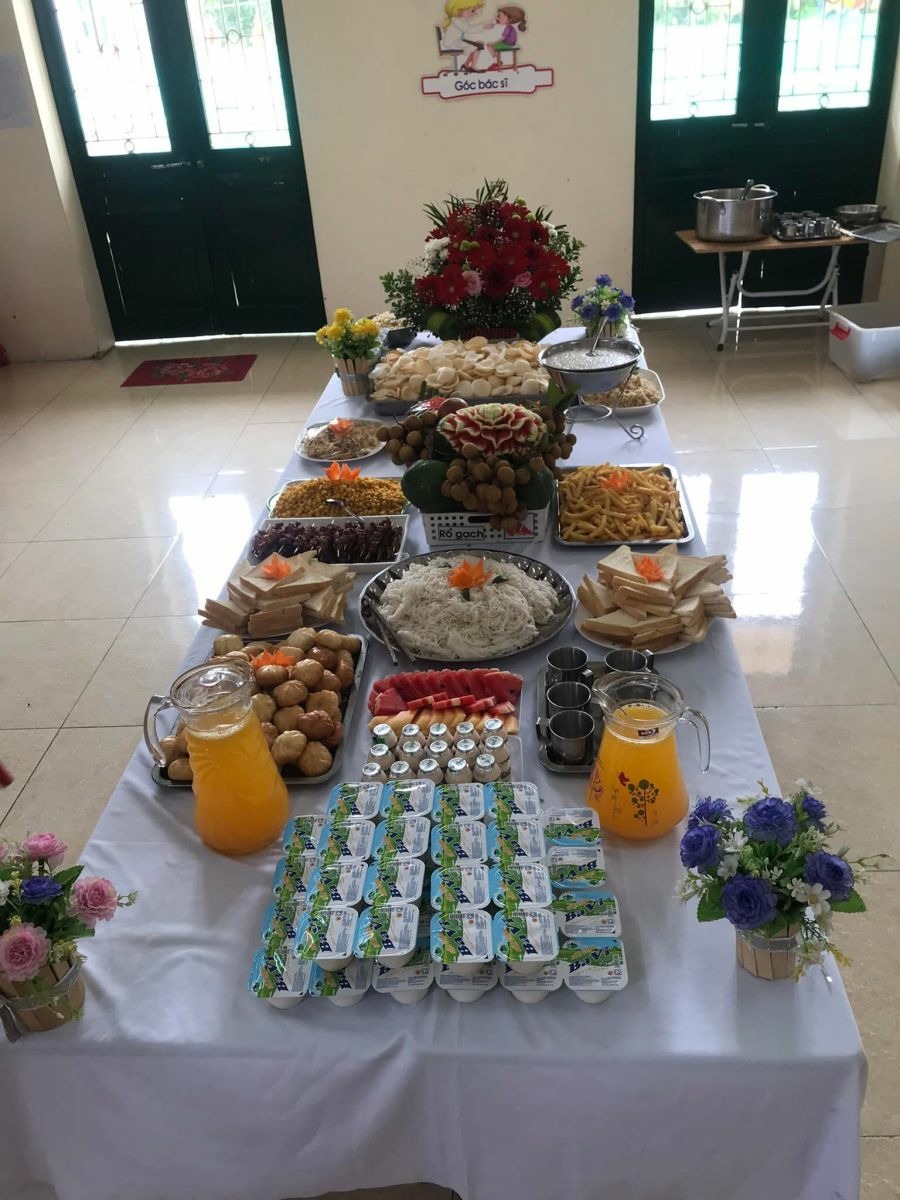TRƯỜNG MẦM NON CỔ LOA TỔ CHỨC TIỆC BUFFET CHÀO ĐÓN NĂM HỌC MỚI 2022 – 2023!