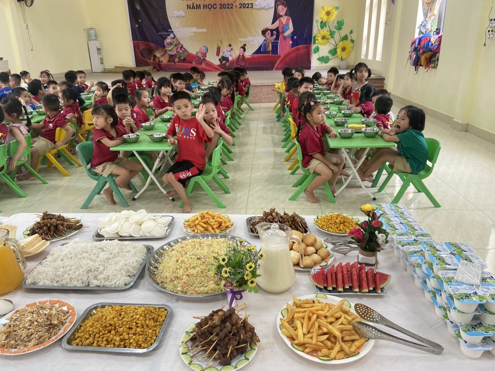 TRƯỜNG MẦM NON CỔ LOA TỔ CHỨC TIỆC BUFFET CHÀO ĐÓN NĂM HỌC MỚI 2022 – 2023!
