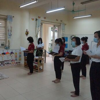 TRƯỜNG MẦM NON CỔ LOA CHUẨN BỊ MÔI TRƯỜNG LỚP HỌC SẴN SÀNG CHO NĂM HỌC MỚI!