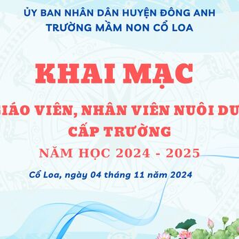 KHAI MẠC HỘI THI GIÁO VIÊN, NHÂN VIÊN GIỎI CẤP TRƯỜNG NĂM HỌC 2024-2025