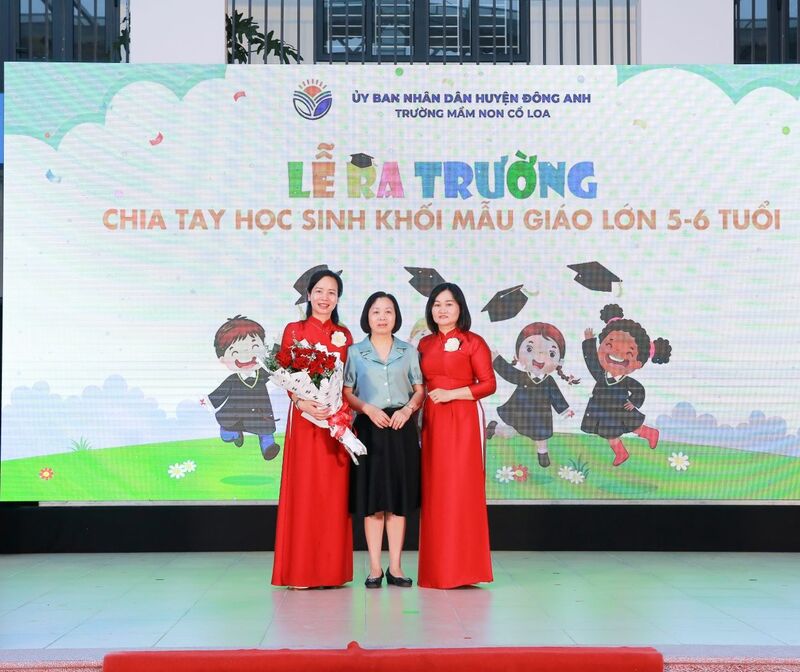 LỄ RA TRƯỜNG - CHIA TAY HỌC SINH KHỐI MẪU GIÁO LỚN 5-6 TUỔI - TRƯỜNG MẦM NON CỔ LOA.