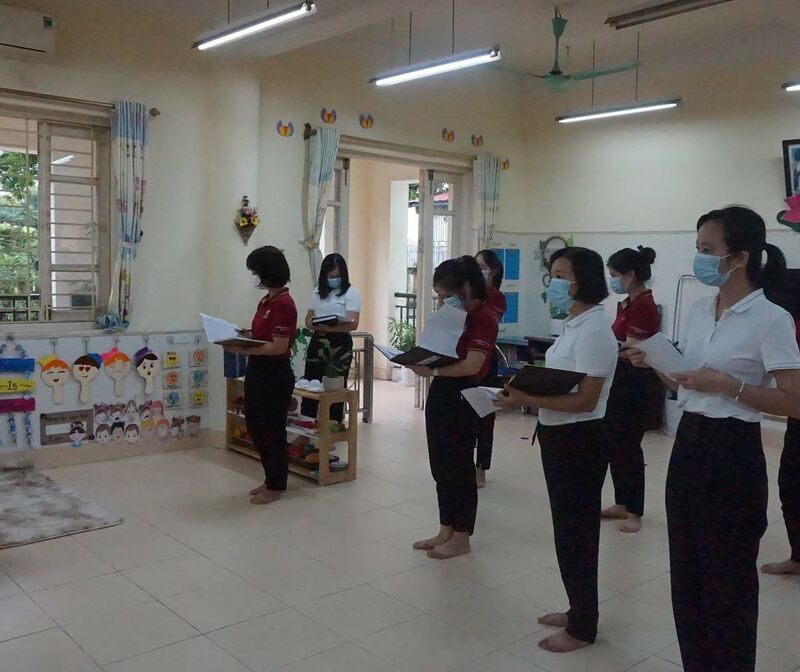 TRƯỜNG MẦM NON CỔ LOA CHUẨN BỊ MÔI TRƯỜNG LỚP HỌC SẴN SÀNG CHO NĂM HỌC MỚI!