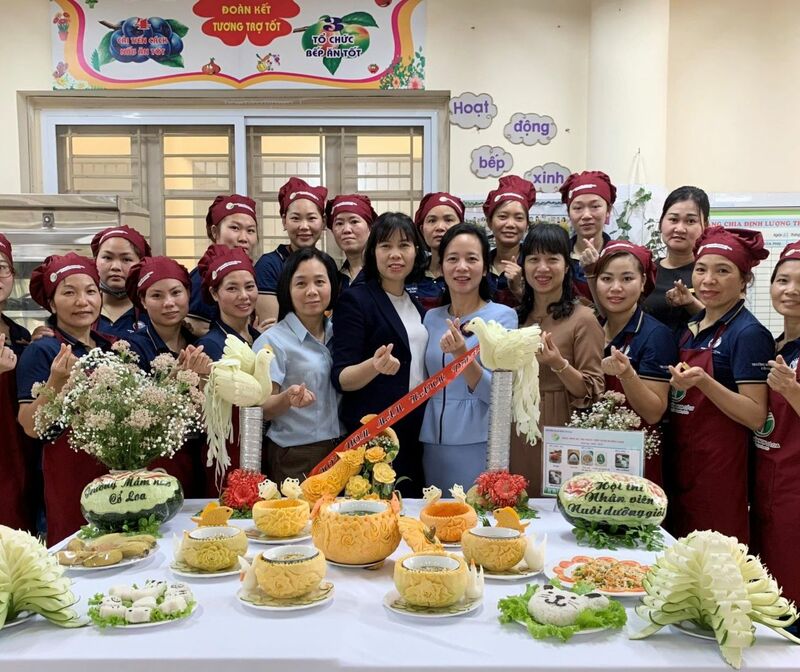 Hội thi “Nhân viên nuôi dưỡng giỏi” cấp Huyện năm học 2020 – 2021